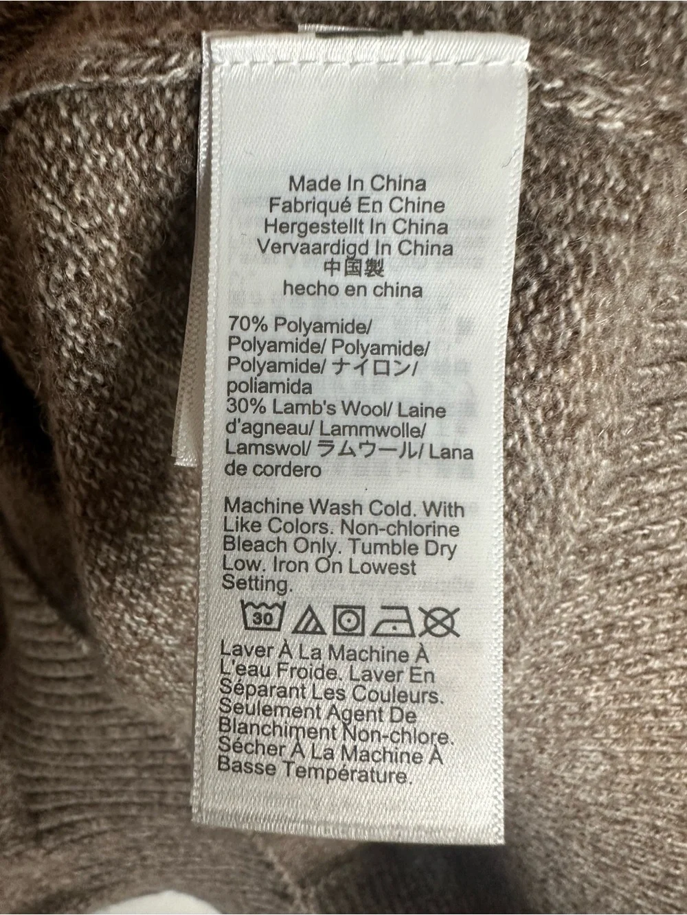 J. Crew Men's Crewneck Sweater in Marled Taupe